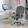 NicBex Adjustable Height Velvet Swivel Home Office Chair with Tilt Function for Work Study Vanity,Bedroom - 2 of 4