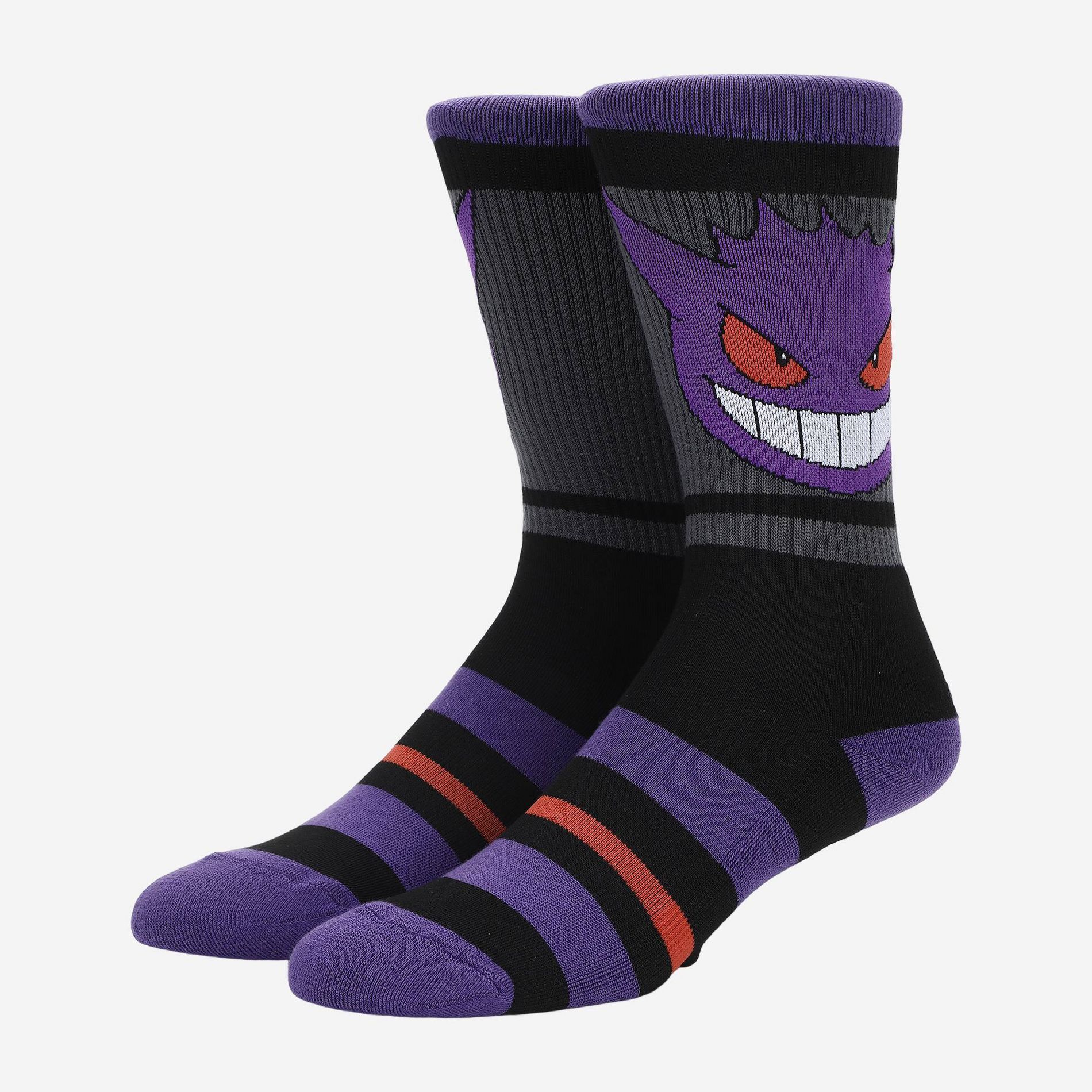 Men's Pokemon Gengar Athletic Socks - 6-12