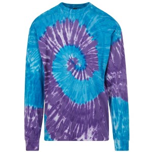 DARESAY Long Sleeve Tie Dye T-Shirt, For Men, Women And Teens (Up to 5XL) - 1 of 4