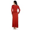 24seven Comfort Apparel Womens Long Sleeve Maxi Dress - 3 of 4