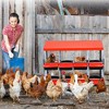 Chicken Nesting Boxes, Chicken Egg Laying Box with Chicken Perch, Metal Roll Away Nest Box for Chicken Coop Hens Poultry - 3 of 4