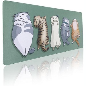Wikineon Gaming Mouse Pad, Large Mouse Pad, Non-Slip 4mm Laptop Gaming Desk Pad, Waterproof Desk Pad, Office and Home (35.4"x15.7") - 1 of 4