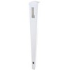 LOVMOR 2 pcs*Privacy Fence System Line Post for White Vinyl Routed Fence Caps Included set of 2 , White Vinyl Fence Line Post - 2 of 4