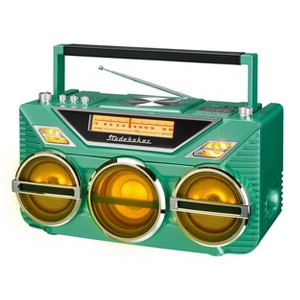 Studebaker SB2165 Portable Avanti Stereo Boombox with Bluetooth, CD, FM Stereo Analog Radio and 15W Subwoofer for High Power Bass - 1 of 4
