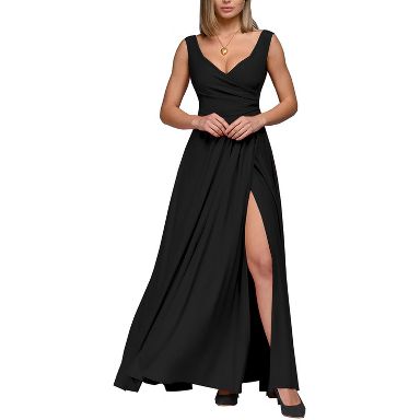 sachin and babi light blue dress A-Line Black Satin Evening Dress Girls Sleeveless Lace-Up Gown