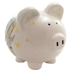 Child To Cherish 7.5 Inch Air Balloon Bank Stars Moon Animals Decorative Banks - 1 of 4