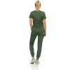 MediChic Scrubs for Women's V-Neck Scrub Set with Six Pocket Ribbed Cargo Jogger Pants with 4-Way Stretch - 2 of 4
