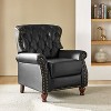 Justine Transitiona Wooden Upholstery Genuine Leather Recliner with Nailhead Trim for Living Room and Bedroom| ART OF LIVING DESIGNS - 2 of 4