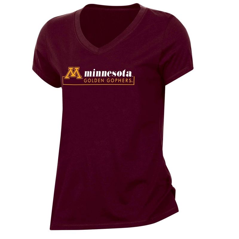 NCAA Minnesota Golden Gophers Women&#39;s Core V-Neck T-Shirt, 1 of 4