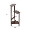 Artloge 3 Tier Tall Plant Corner Shelves Bamboo Tall Corner Plant Rack Flower Pot Holder Display for Balcony Garden Backyard Porch Indoor Decor - 3 of 4