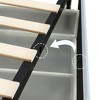 TiramisuBest Full Size Wood Platform Bed Frame with Headboard and Twin Trundle, Space-Saving Design in Grey Finish - 4 of 4