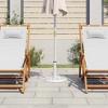 vidaXL Umbrella Base White 17.3"x17.3"x12.2" Cast Iron - 2 of 4