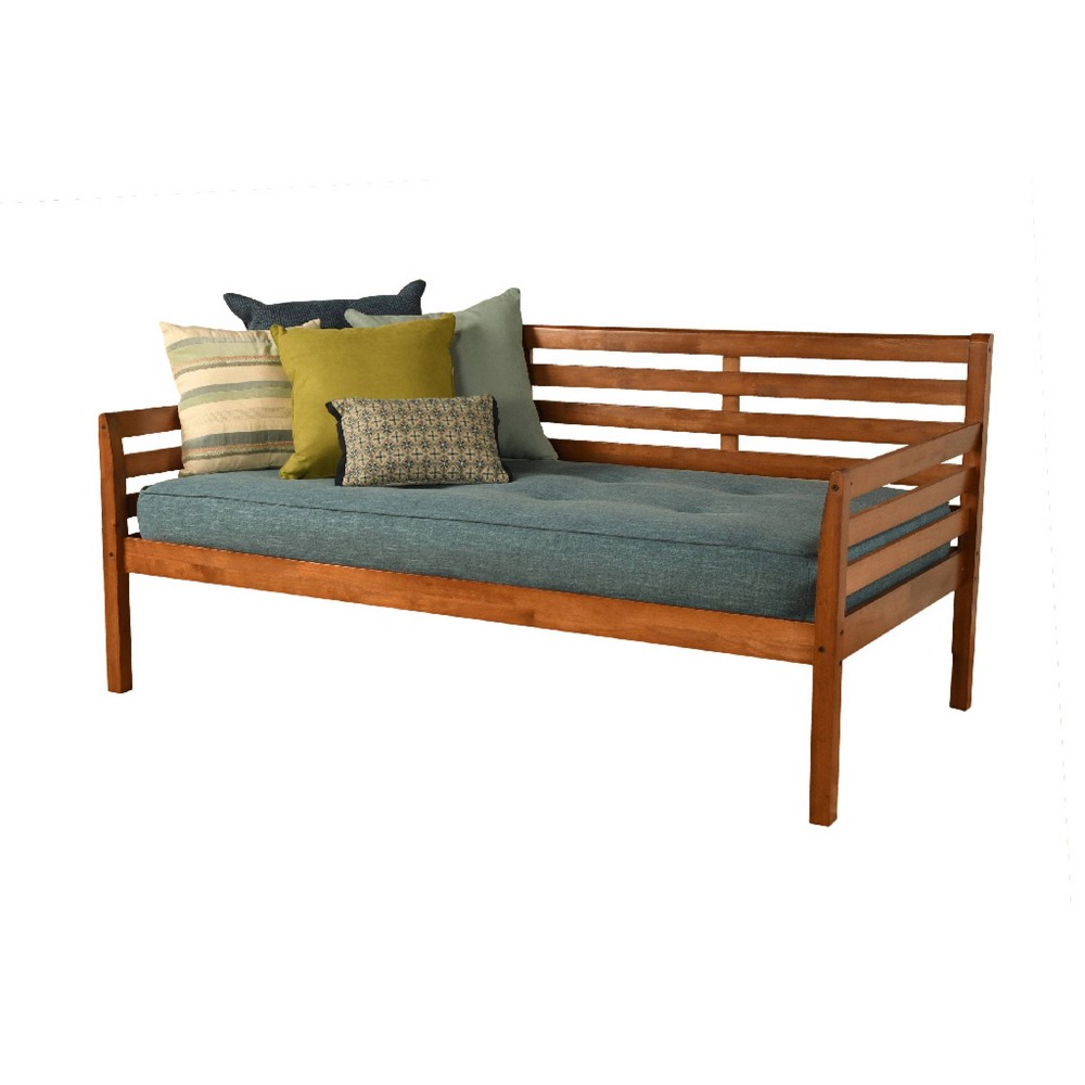 Photos - Bed Frame Twin Yorkville Daybed Barbados Frame with Aqua Mattress - Dual Comfort