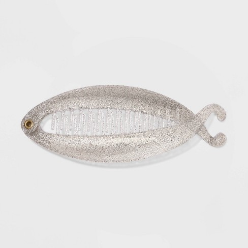 Glitter Banana Hair Clip - Wild Fable™ Clear : Target