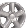 OE Wheels LLC CV83-20085-6550-31S Silver Wheel Painted (20 x 8.5 inches /6 x 139 mm, 31 mm Offset) - 3 of 4