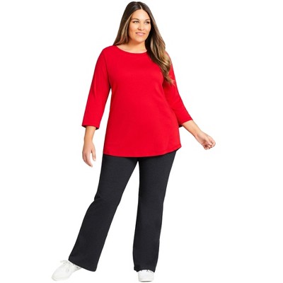 Avenue Women's Plus Size Pima Bootleg Legging