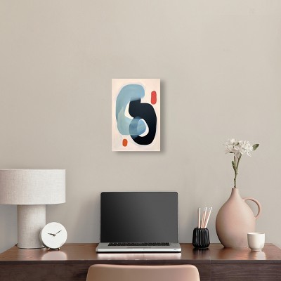 Modern Earbuds Abstract Shapes Canvas Wall Art, 10" x 15"