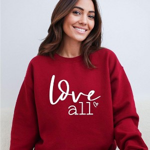 Simply Sage Market Women's Graphic Sweatshirt Love All - 1 of 4
