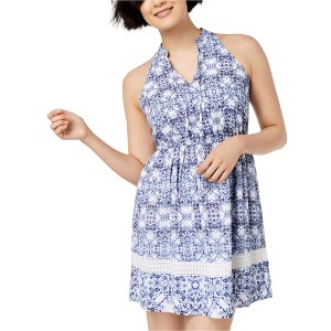 maison Jules Womens Geo Floral A-line Dress - 1 of 1