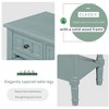PAGED Entryway Table Narrow Console Table Slim Sofa Table with Three Storage Drawers and Bottom Shelf for Living Room, Entrance - 4 of 4