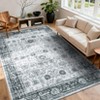 Area Rugs Washable Non-Slip Low Pile Ultra Soft Indoor Under Table Area Rug Carpet for Bedroom Living Room - 2 of 4