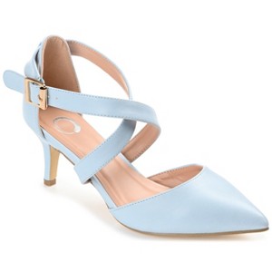 Journee Collection Womens Riva Pointed Toe Mid Heel Pumps - 1 of 4
