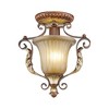 Livex Lighting Villa Verona 1 - Light Semi-Flush Mount in  Verona Bronze/Aged Gold Leaf - 4 of 4
