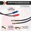 VEVOR 15FT Semi Truck Air Lines Kit, 3-in-1 Air Hoses & ABS Power Line for Semi Truck Trailer Tractor, 7-Way Plug Electrical Cord Cable - 4 of 4