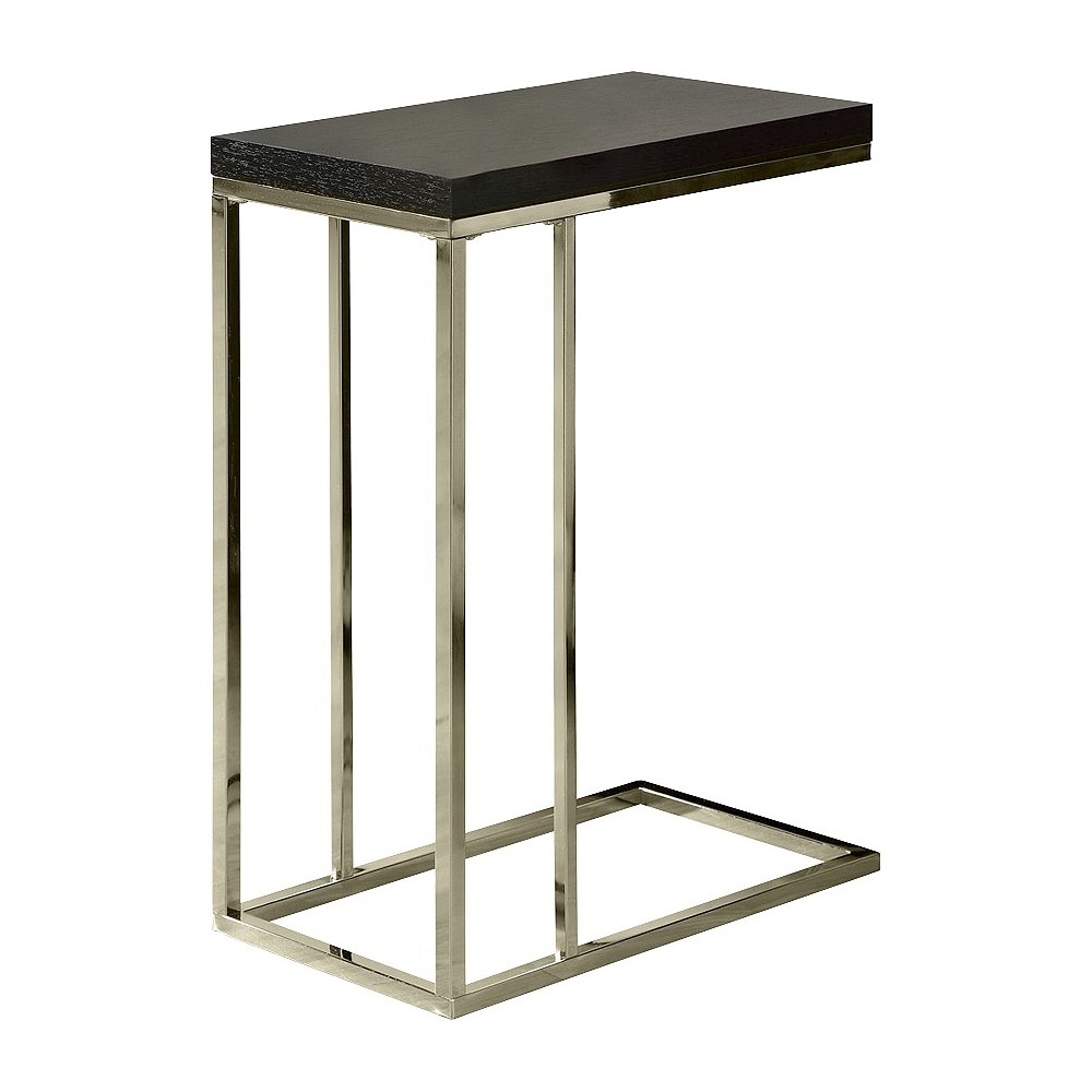 Photos - Coffee Table C Shape Metal Accent Table Cappuccino - EveryRoom