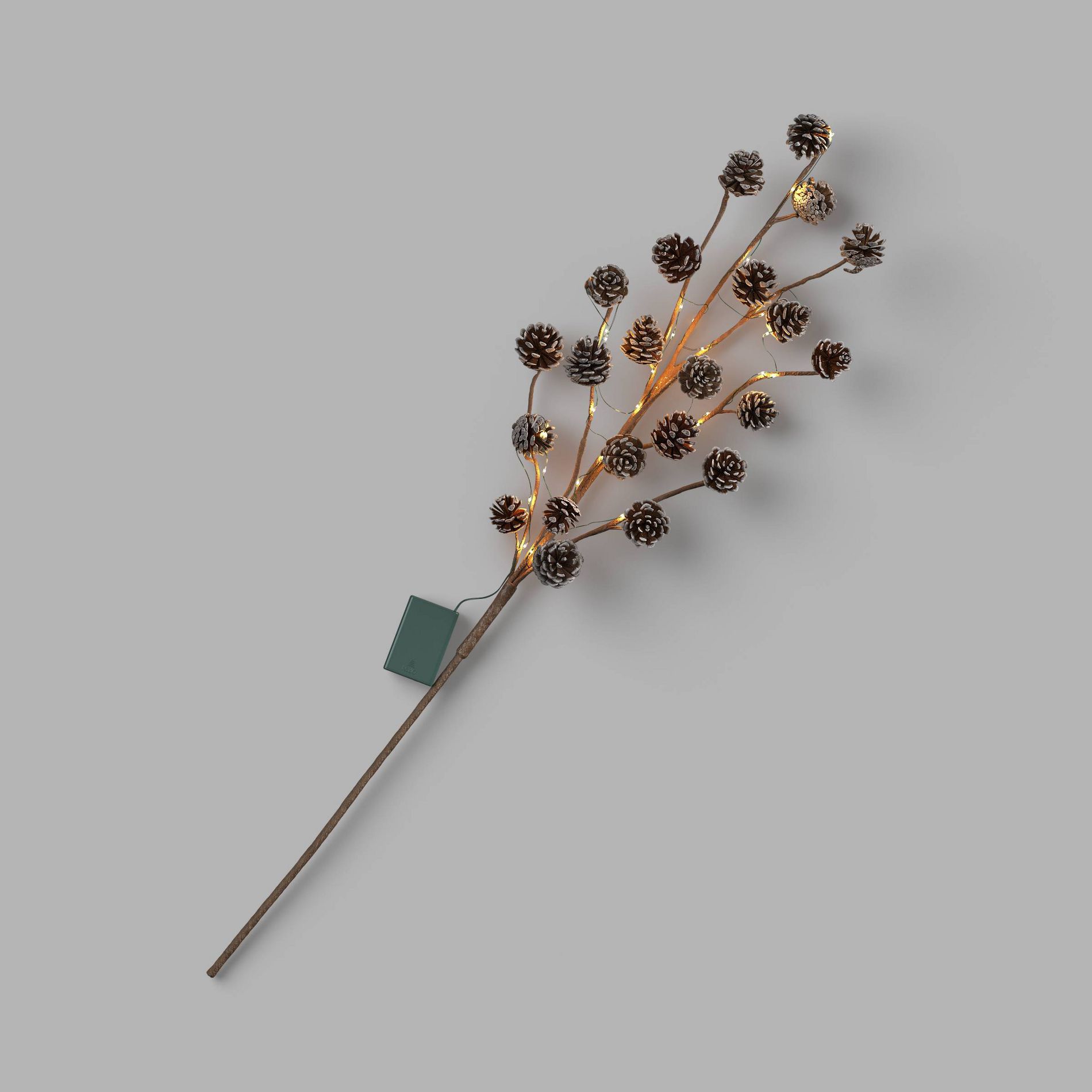 40" Lit Pinecone Christmas Branch - Threshold™