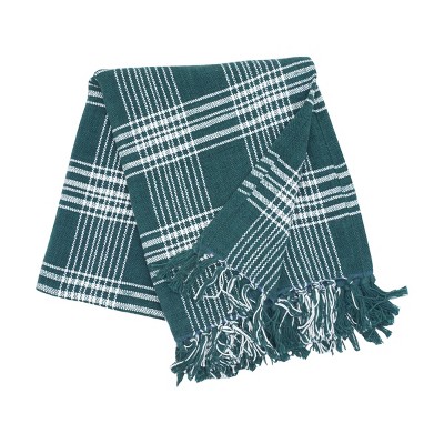 C&F Home Essex Evergreen Woven 50" x 60" Throw Blanket with Fringe