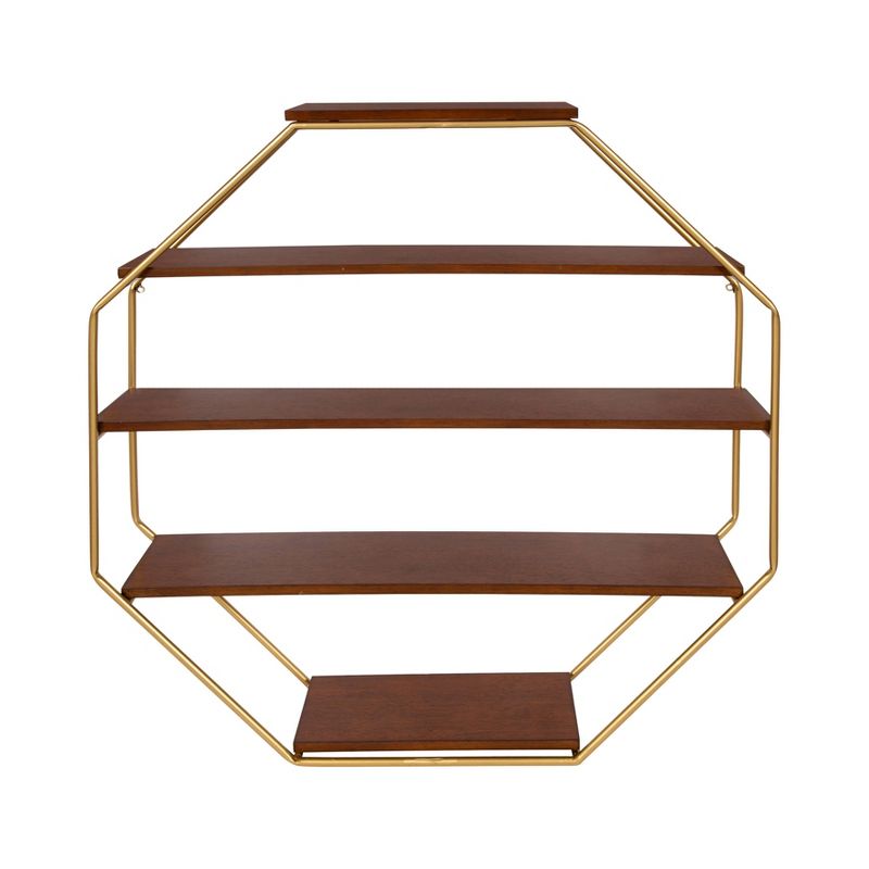 Lintz Octagon Floating Wall Shelves - Kate & Laurel All Things Decor, 3 of 7