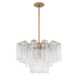 Crystorama Lighting Addis 9 - Light Chandelier in  Aged Brass - 1 of 4