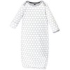 Hudson Baby Infant Cotton Long-Sleeve Gowns 3pk, Bees, 0-6 Months - 4 of 4