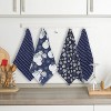 John Ritzenthaler Co. 100% Cotton Kitchen Towels Snowy Falling Navy Absorbent Dish Towels for Drying & Cleaning Soft & Durable (Set of 4) - 3 of 4