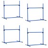 4 Piece Dog Agility Training Set with Adjustable Jump Bars for Small Dogs Portable Obstacle Course with Carry Bag for Backyard - LAOTIES - 3 of 4
