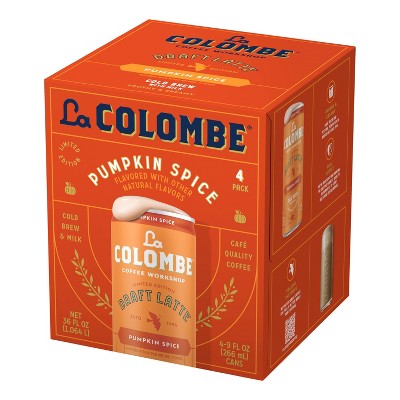 La Colombe Pumpkin Spice Draft Latte - 4pk/9 fl oz Cans