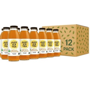 Just Ice Tea Organic Half Tea & Half Lemonade 16 oz Glass Bottles 12-Pack Unsweetened Brewed Tea with Organic Ingredients No Sugar, No Junk, Just Tea - 1 of 4