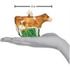 Old World Christmas Blown Glass Christmas Ornament, Brown Dairy Cow - 2 of 3