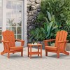 Hyleory Folding Adirondack Chair Outdoor, HDPE Patio Accent Chair - 3 of 4