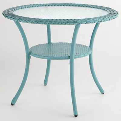 BrylaneHome Roma All-Weather Resin Wicker Bistro Table
