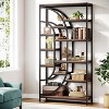 Hommoo Industrial Bookshelf with Open Shelves Brown - 4 of 4