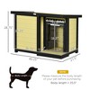 UbMelt Dog House with Flip Top Waterproof Dopg Kennel PVC Plastic Pet Shelter Cage for Small MediumDogs,Yellow - 3 of 4