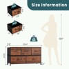 Sapphtopaz Rustic Fabric Drawers Dresser with Wooden Top Chest of Drawers with Metal Frame,Toy Storage for Kids,Dresser for Bedroom, Entryway - 3 of 4