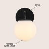 JONATHAN Y Louis Parisian Globe Metal/Frosted Glass Modern Contemporary LED Vanity Light - 3 of 4