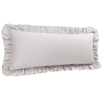 PiccoCasa Pure Cotton Soft Envelope Closure Body Ruffled Pillowcases 2 Pcs