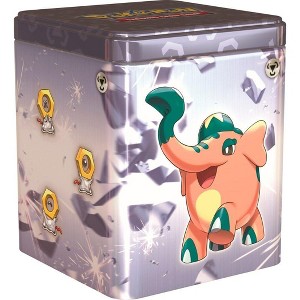 Pokemon TCG: 2024 Stacking Tin Metal - 3 Packs, 2 Stickers - 1 of 3