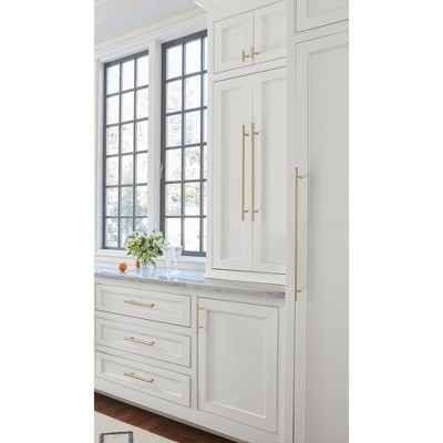 Golden Champagne 12-5/8 inch Steel Bar Pull with Mounting Hardware