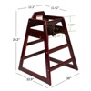 Hachikiko Solid Wood Baby Booster Chair, Portable High Chair with Safety Straps for Dining & Play - 4 of 4