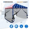 EAGLE PEAK 10x10ft Pop up Gazebo Patio Canopy Tent Shelter with Netting - 2 of 4
